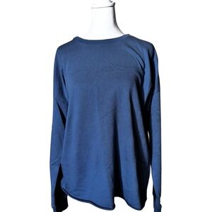 Peace Love World Navy Long Sleeve Top